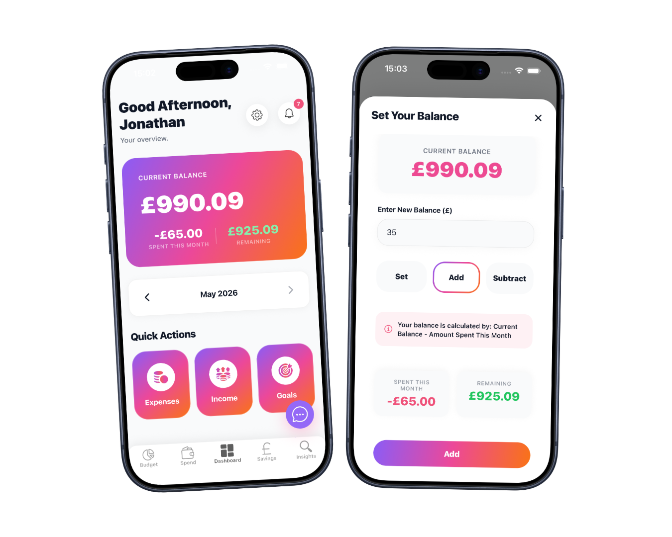 PennyPerch Dashboard Preview